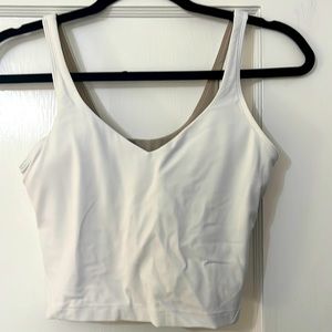 White Lululemon align tank top